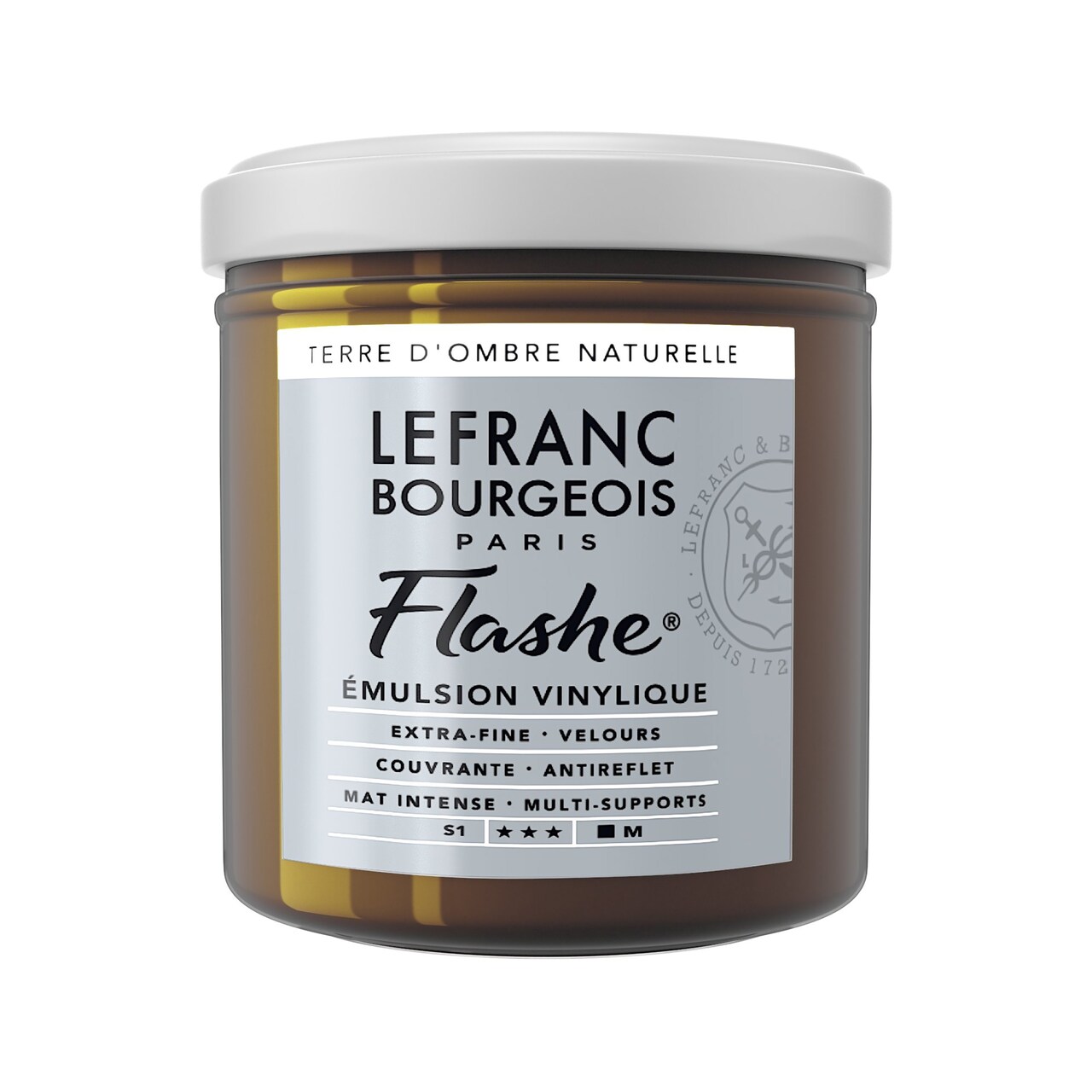 Lefranc &#x26; Bourgeois Flashe Matte Artist&#x27;s Color,125Ml, Rawt Umber